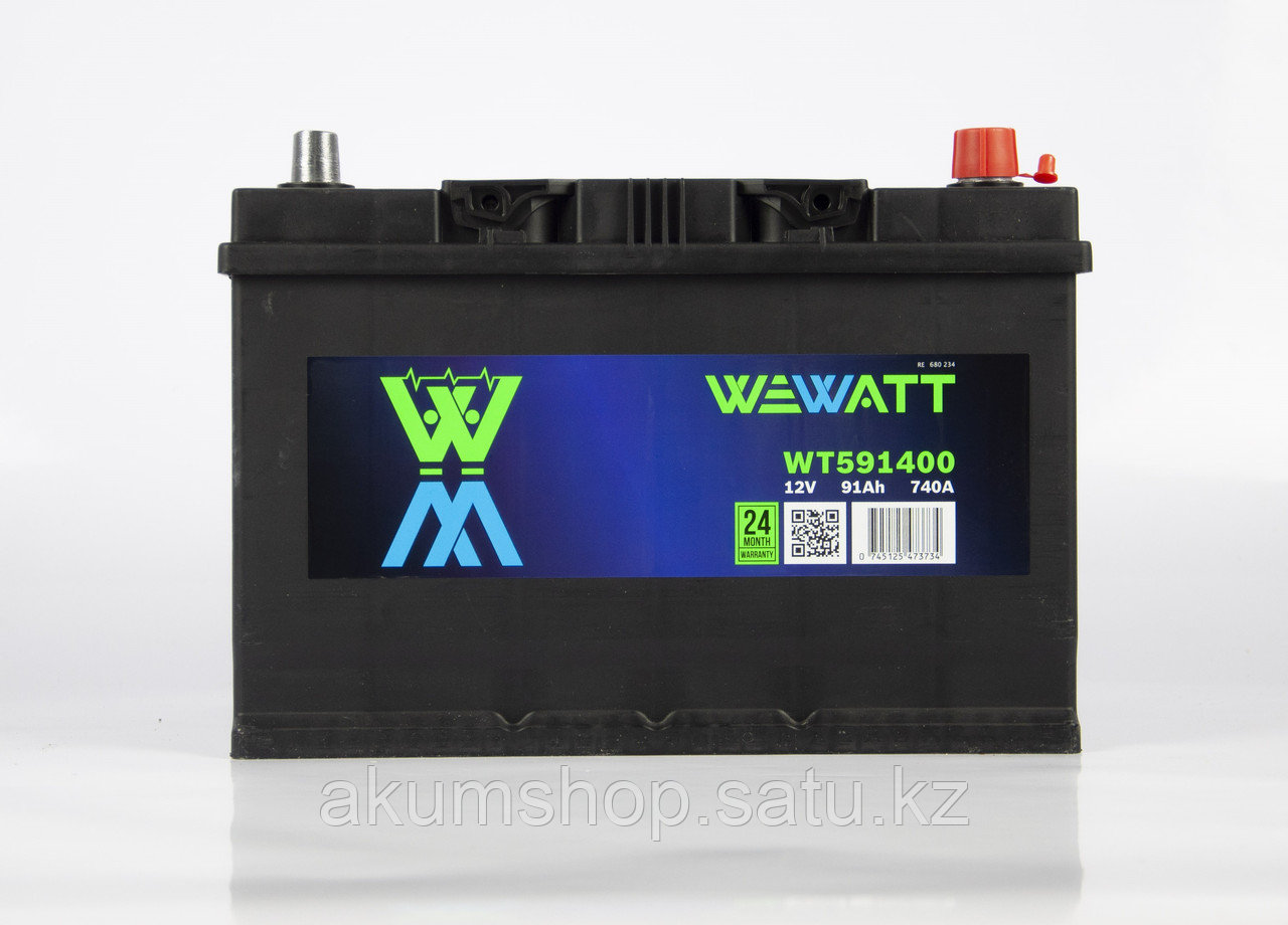 Аккумулятор Wewatt , 91Ah, 740A - фото 2 - id-p48771150