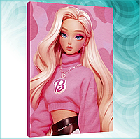 Картина по номерам "Барби - Barbie" Mattel (20х30)
