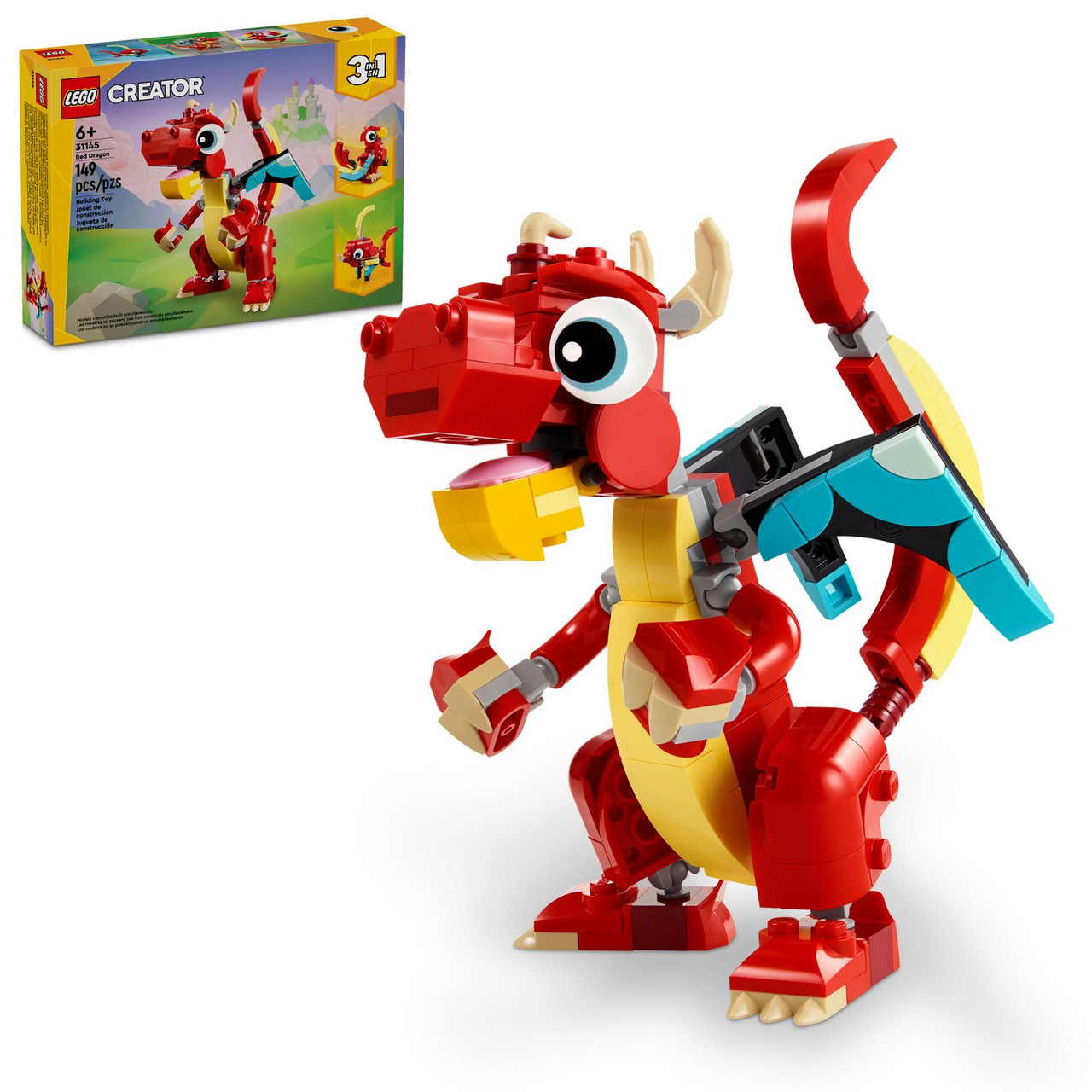 Lego 31145 Creator Красный дракон Лего Криэйтор - фото 1 - id-p114069399