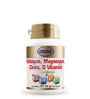 Комплекс витаминов кальций, магний, цинк, витамин D Ersag, 90 капсул