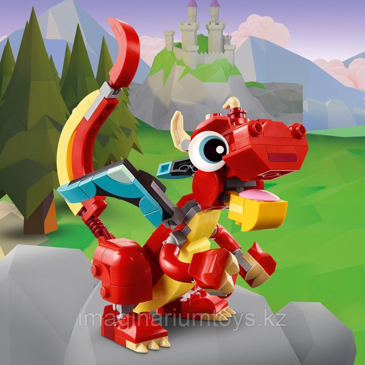 Конструктор LEGO Криэйтор Красный дракон - фото 6 - id-p114079791