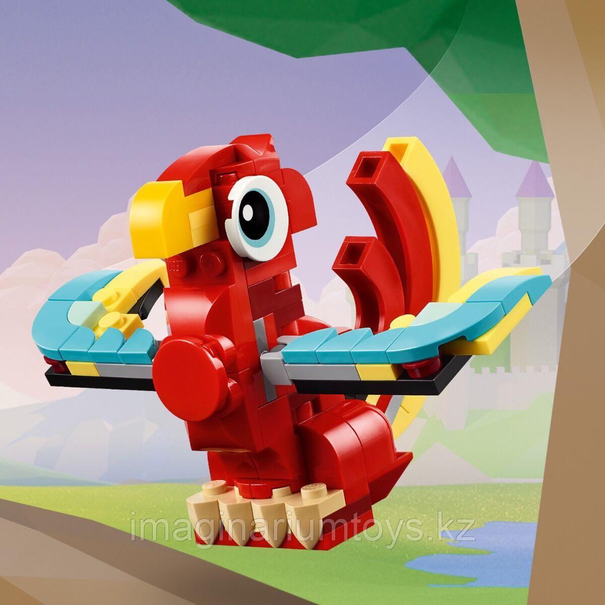 Конструктор LEGO Криэйтор Красный дракон - фото 5 - id-p114079791