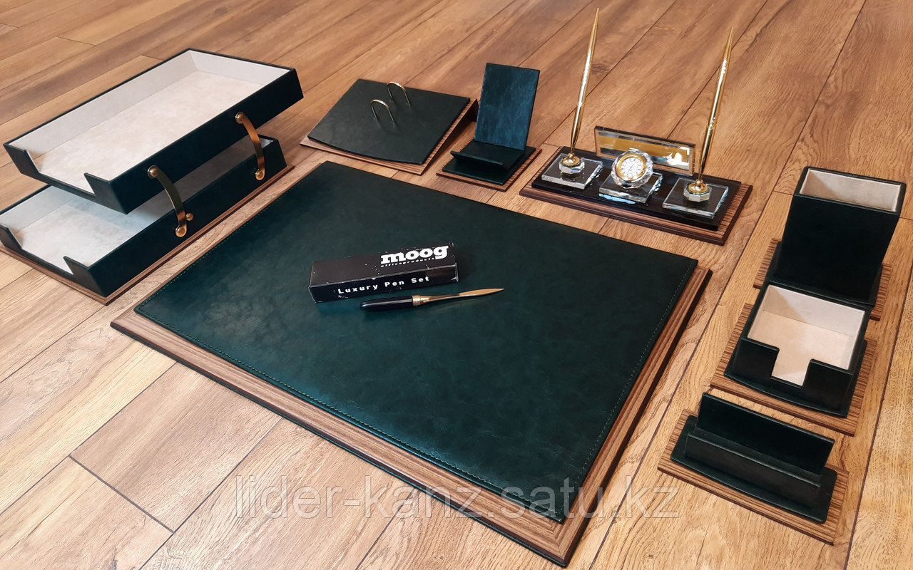 LUXURY Desk Set 12-предметов, зеленый