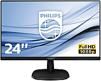 Монитор 23 8" PHILIPS 243V7QJABF (00/01) Черный