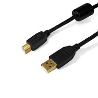 Интерфейсный кабель SHIP SH7013-5B A-B Hi-Speed USB 2.0 30В Чёрный Блистер Контакты с золотым