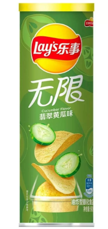 Чипсы LAY'S со вкусом ОГУРЦА 90 гр (24шт в упак) КИТАЙ