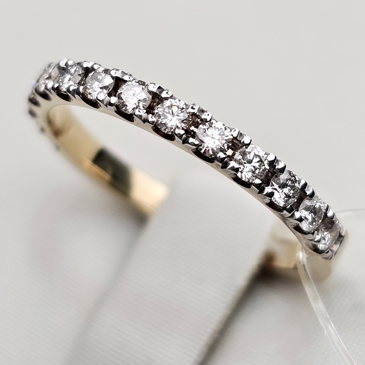 Золотое кольцо с бриллиантом 0.40Ct VS2/I, EX-Cut - фото 6 - id-p99820615