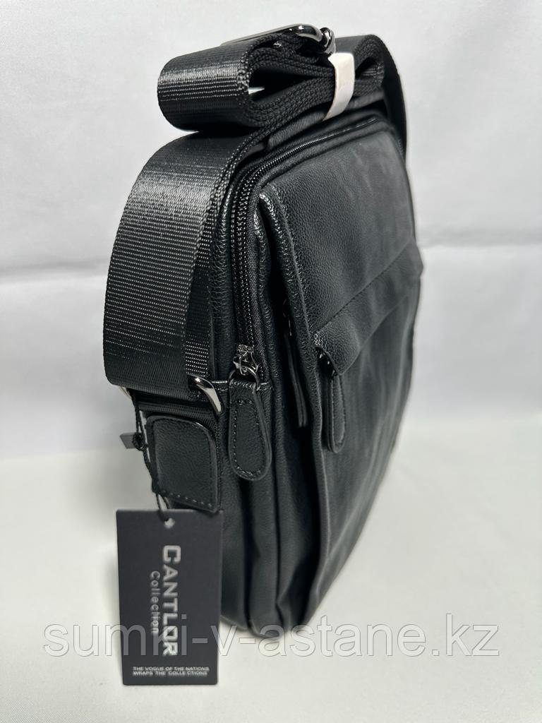 Мужская сумка-мессенджер "Cantlor", через плечо (высота 25 см, ширина 20 см, глубина 7 см) - фото 9 - id-p50766670