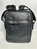 Мужская сумка-мессенджер "Cantlor", через плечо (высота 25 см, ширина 20 см, глубина 7 см), фото 10