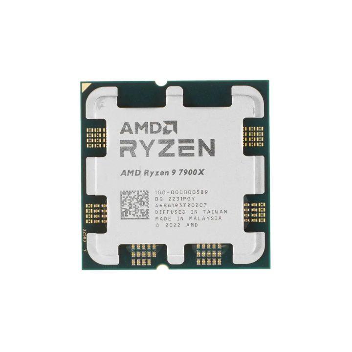 Процессор AMD Ryzen 9 7900X 4,7Гц (5,6ГГц Turbo) Zen4 12-ядер 24-потоков, 12MB L2, 64MB L3, 170W-230W, AM5, OE - фото 1 - id-p114087243