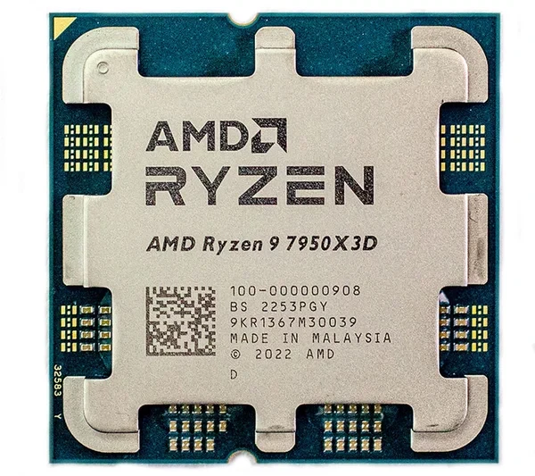 Процессор AMD Ryzen 9 7950X3D 4,2Гц (5,7ГГц Turbo) 16-ядер 32-потока, 16MB L2, 128MB L3, 120W, AM5 OEM 100-000 - фото 1 - id-p114087250