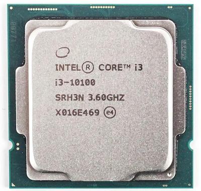 CPU Intel Core i3 10100 3,6GHz (4,3GHz) 6Mb 4/8 Core Comet Lake Intel® UHD 630 65W FCLGA1200 Tray (CM807010429
