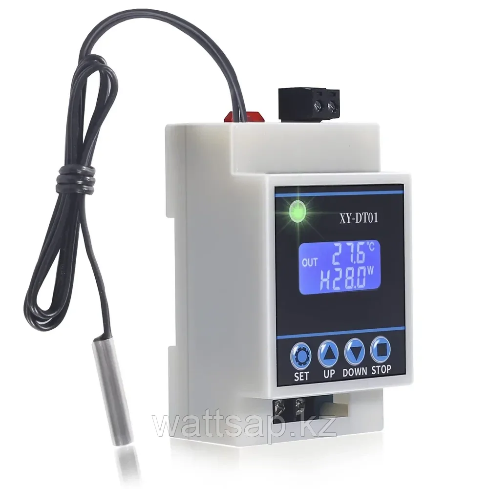 Цифровой регулятор температуры, реле контроля охлаждения и нагрева XY-DT01 от -40 до +110 °C, 30А - фото 1 - id-p114088617