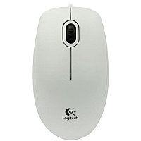 Мышь Logitech B100 White (белая, оптическая 800dpi, USB, 1.8м)