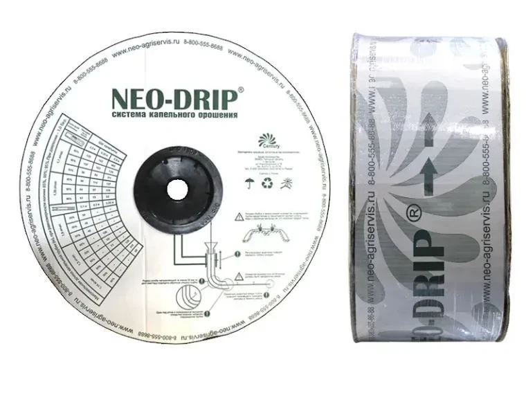 Капельная лента Neo Drip, 6милс, 16мм 10 см 1,6 л/ч, 1000м - фото 2 - id-p114092308