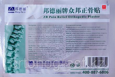Китайский ортопедический пластырь ZB Pain Relief Orthopedic Plaster - лечение позвоночника - фото 1 - id-p114092727