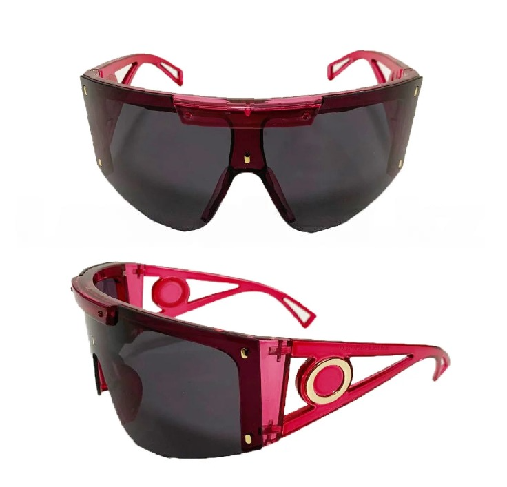 Солнцезащитные очки с черными стеклами UV 400 фиолетовая
