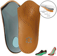 Полустельки для коррекции и поддержки продольного и поперечного свода стопы с пяточным амортизатором.