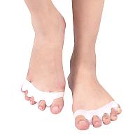 Межпальцевый разделитель, корректор на 5 пальцев, мягкий для носки в обуви.