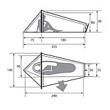 Палатка Jaguar-1 v.2 СПЛАВ Оливковый, фото 4