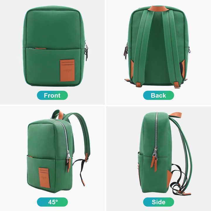 Кожаный рюкзак Lapolar Berlin M2002 (зеленый) - фото 4 - id-p114102935