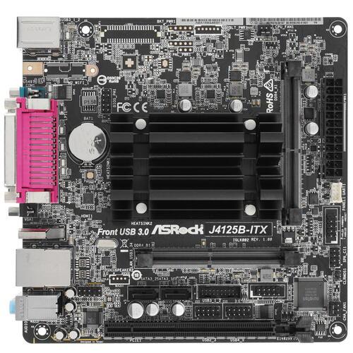 Материнская плата ASRock J4125-ITX Quad-Core J4125 - фото 1 - id-p114102970