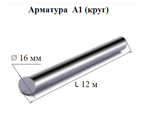 Арматура А1 круг 16 мм Гост 5781-82