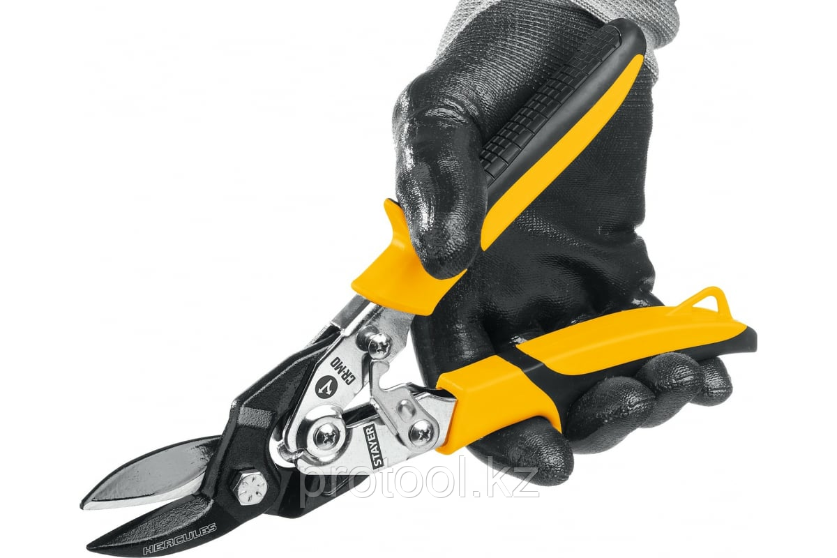 STAYER Ножницы по металлу HERCULES, левые, Cr-Mo, 250 мм, серия Professional - фото 4 - id-p55150946