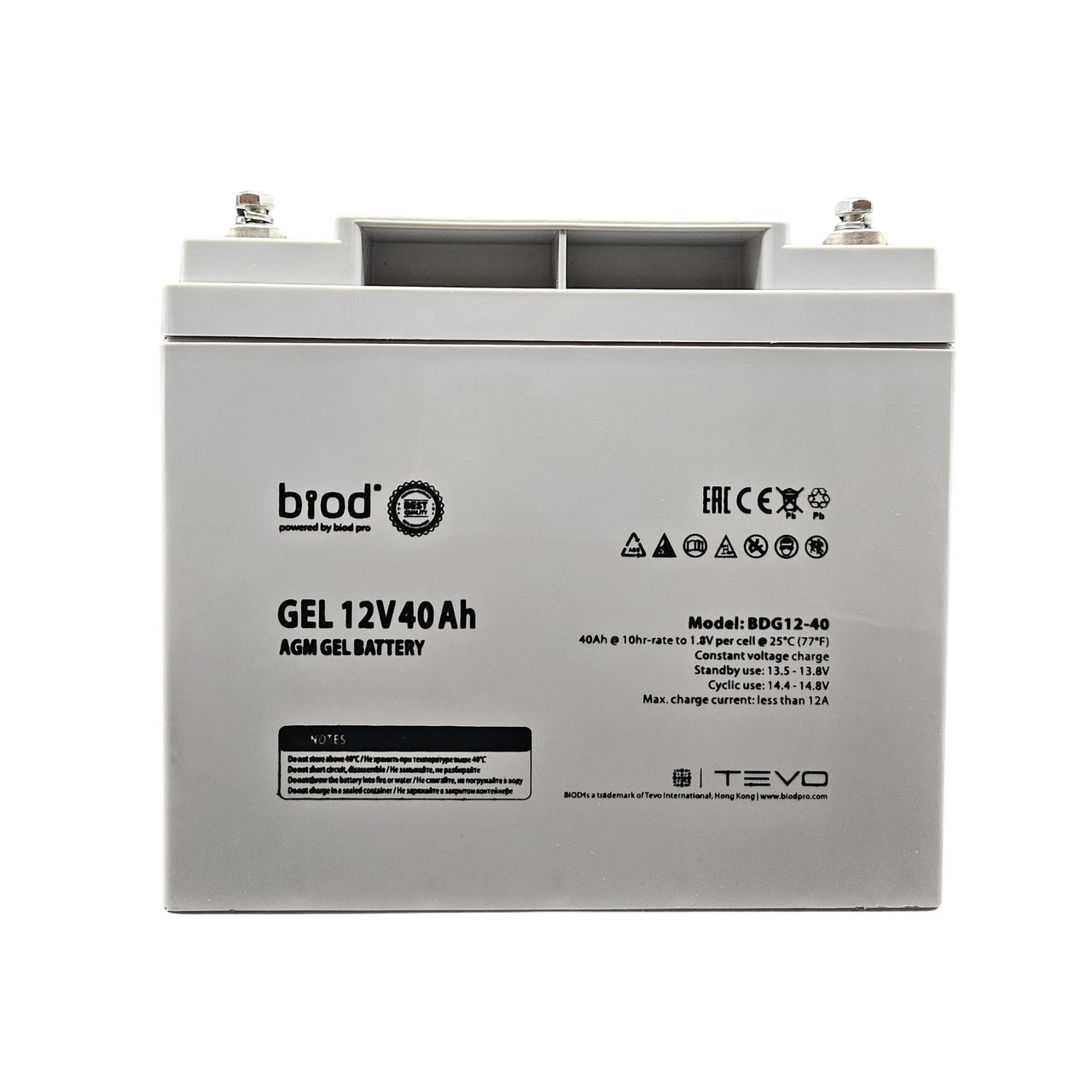 Аккумуляторная батарея Biod Pro BDG12-40 12 В 40 А*ч