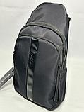 Мужской рюкзак-сленг-кобура на одной лямке "Cantlor". Высота 29 см, ширина 16 см, глубина 6 см., фото 4