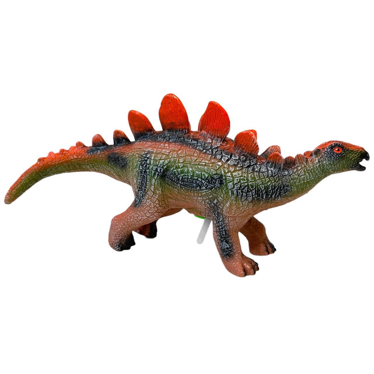 017-6 Динозавр резиновый качественный с звуком 6 видов, цена за 1шт 30*21см - фото 4 - id-p114105689