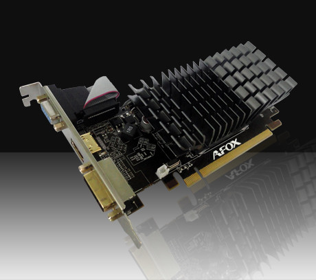 1GB GT210 DDR3 64-bit AFOX HDMI DVI-I VGA радиатор LP (AF210-1024D3L5-V2) - фото 2 - id-p114104172