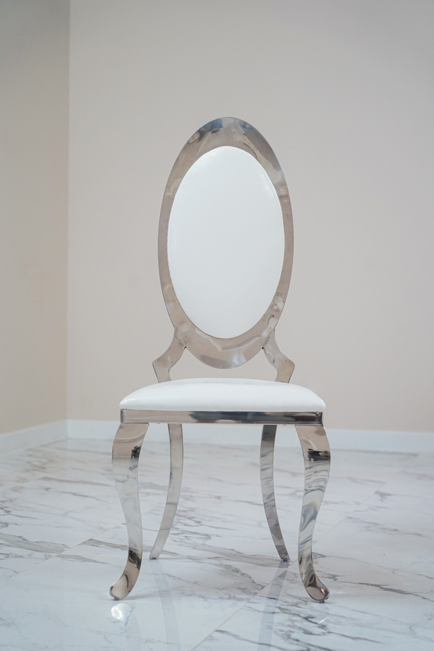 Vip стул «Zero» 0002, 56x47x48 см, белый, серебряный - фото 4 - id-p114107516