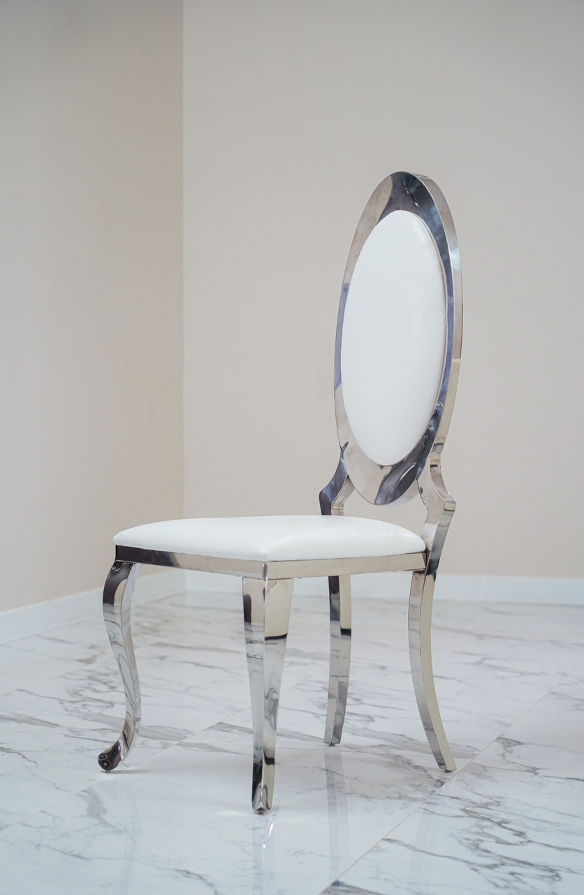 Vip стул «Zero» 0002, 56x47x48 см, белый, серебряный - фото 5 - id-p114107516