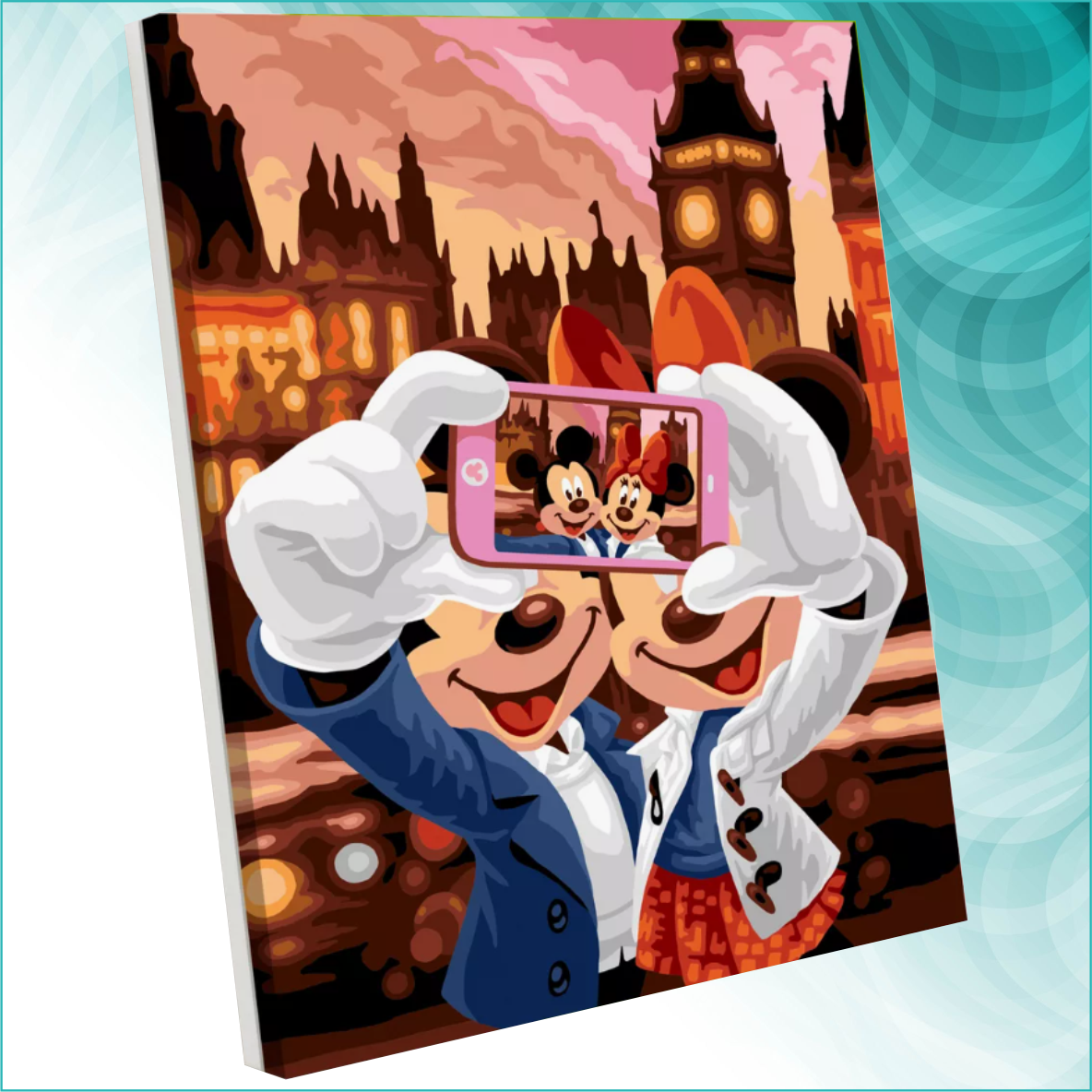 Картина по номерам "Селфи Микки и Минни" (Disney) (40х50 на подрамнике) - фото 1 - id-p114108120