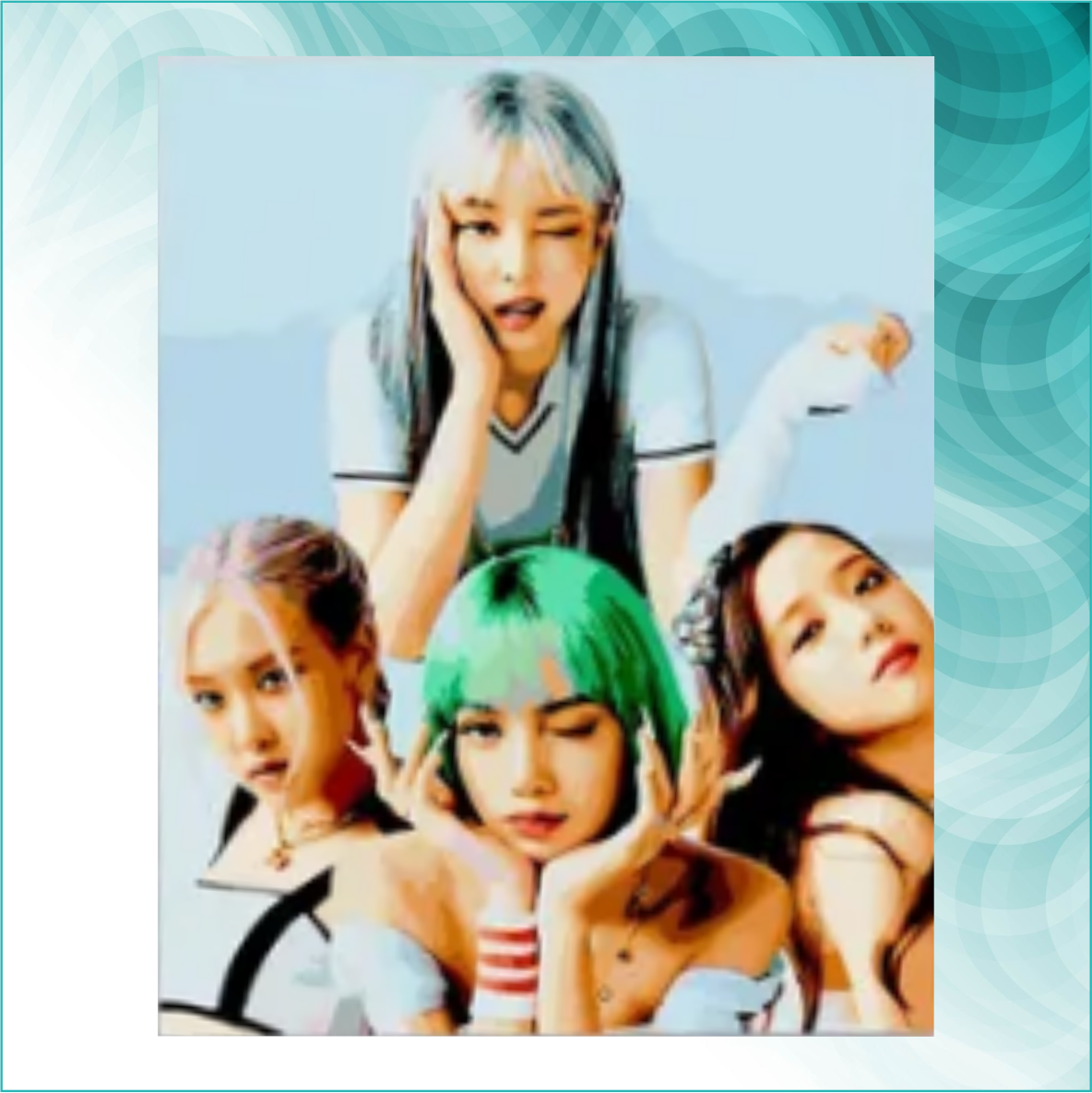 Картина по номерам "Корейская группа Black Pink" музыка K-POP (40х50) - фото 3 - id-p114108450