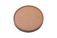 Бумажная крышка контейнеру116 мм для крафт супниц 760мл (334041)