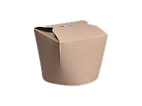 Контейнер бумажный для лапши крафт, 500 мл.