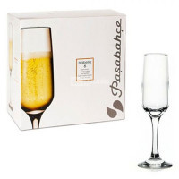 Набор бокалов для шампанского Pasabahce "Isabella", 200 мл, стекло, 6 шт/упак - фото 2 - id-p114108819