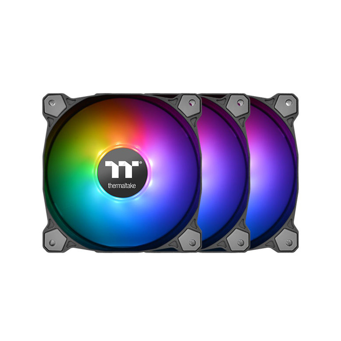 Кулер для ПК корпуса RGB 12 см Thermaltake Pure Plus 12 RGB TT Premium Edition (набор 3 вентилятора) - фото 1 - id-p114104775