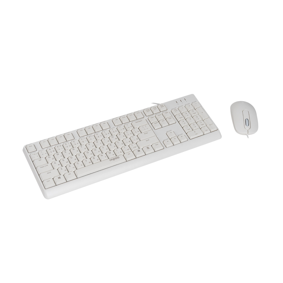 Комплект беспроводной клавиатуры и мыши Rapoo X130PRO White - фото 1 - id-p114104796