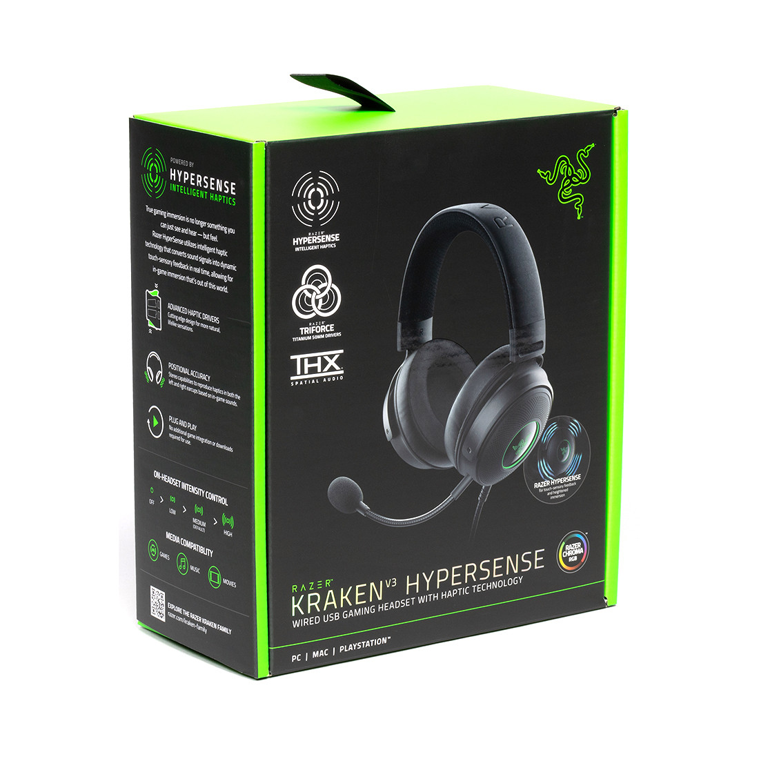 Игровая гарнитура с тактильной обратной связью Razer Kraken V3 HyperSense - фото 3 - id-p114104886