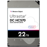 Жесткий диск серверный WD/HGST ULTRASTAR DC HC570 (3.5 , 22TB, 512MB, 7200 RPM, SAS 12Gb/s, 512E SE P3) - фото 1 - id-p114104548
