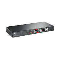 PoE қосқышы 16 порт 10/100Mbps, 2 гигабиттік порт, 2 TL-SL1218P TP-Link SFP-слот комбинациясы