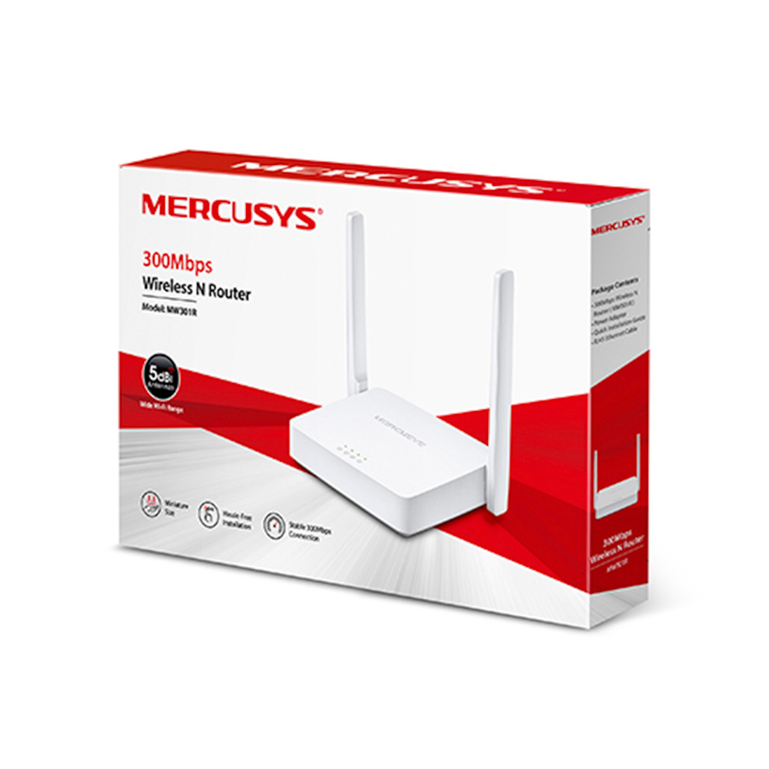 Маршрутизатор Wi-Fi N300 Mercusys MW301R - фото 3 - id-p114105128