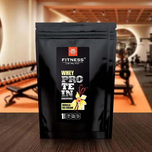 Сывороточный протеин Fitness Catalyst (ванильное мороженое), 500 г, фото 1