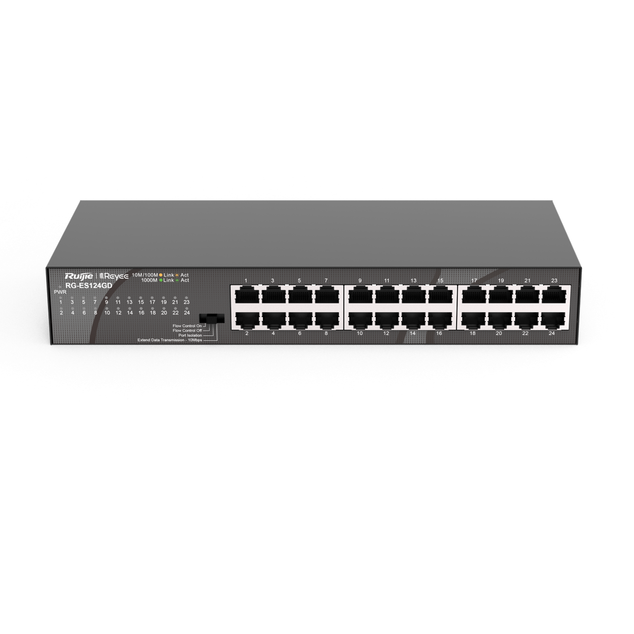 Коммутатор Reyee RG-ES124GD неуправляемый 24Gb*LAN 48 Gbps 35.71 Mpps