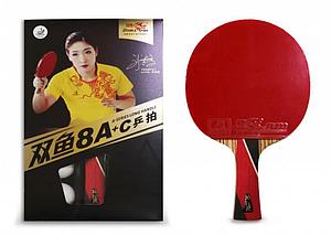 Профессиональная ракетка для настольного тенниса Double Fish (8A+C серия)