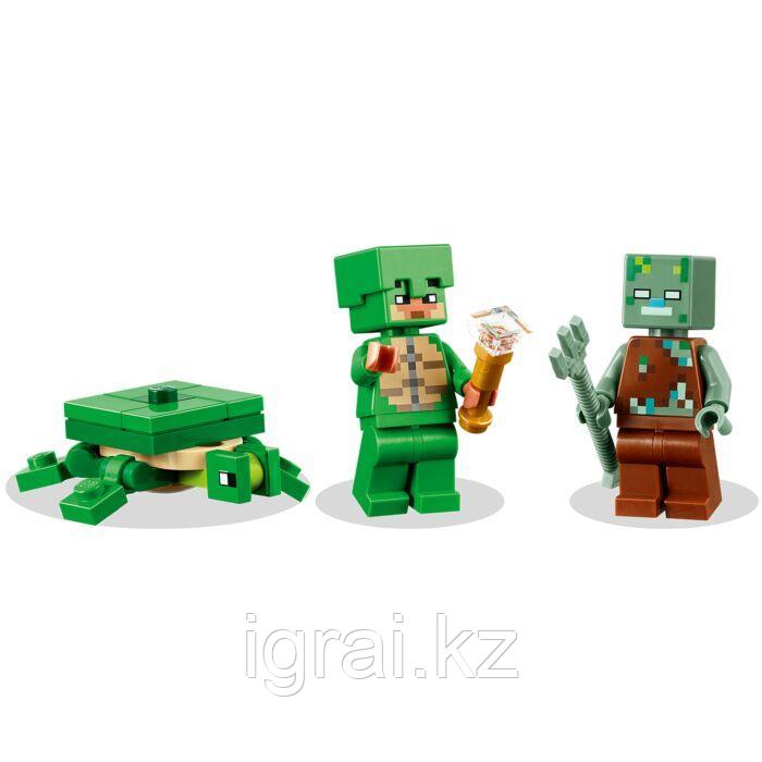 Lego 21254 Minecraft Пляжный дом черепахи - фото 2 - id-p114114303