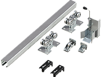 Комплект балки и роликов 95х88х5 L=7000мм для откатных ворот